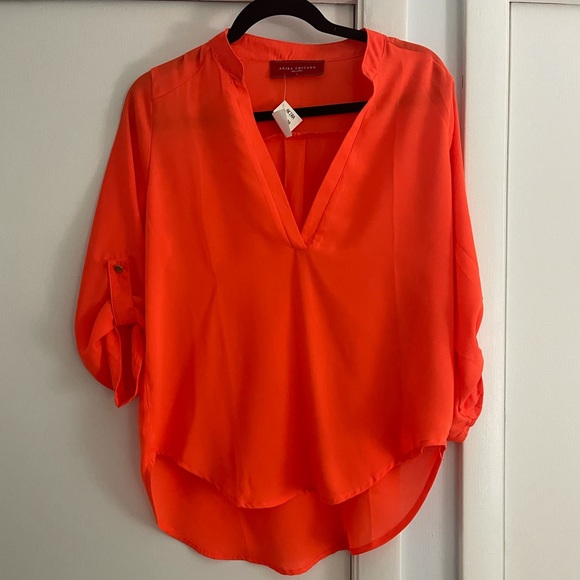 Bright orange blouse - Picture 2 of 2